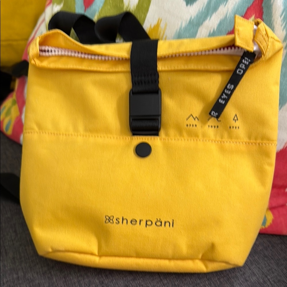 Sherpani Bright Sunny Yellow mini backpack  Bag - Picture 4 of 8